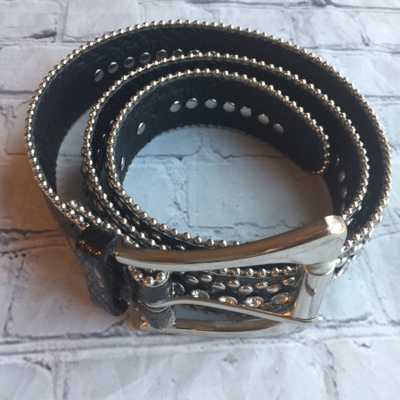 FAUX SKIN PRINT WITH RHINESTONES GREY BELT - Picture 2 of 13